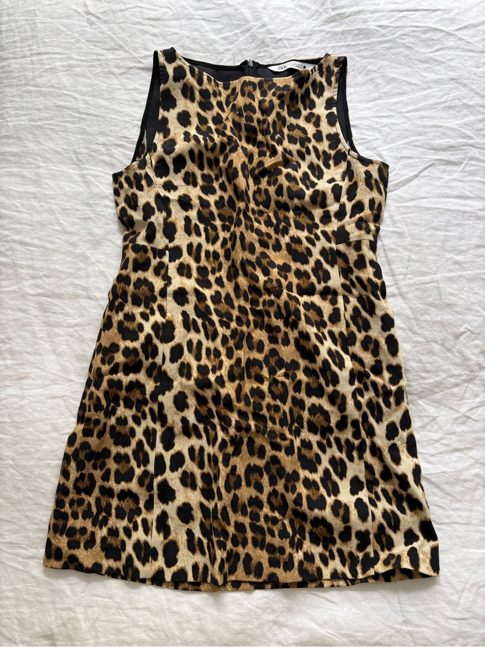 Zara Leopard/Cheetah Mini Shift Dress